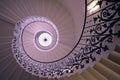 The Tulip Stairs, QueenÃ¢â¬â¢s House, Greenwich, England Royalty Free Stock Photo